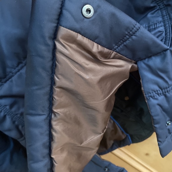 White Stone Jacket Navy Blue Medium Fully Lined Pockets - Picture 13 of 16